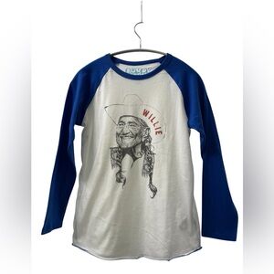 Rowdy Sprout Willie Nelson Baseball Tee